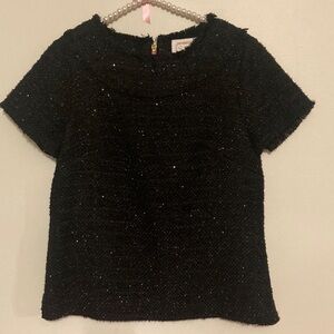 Sail to Sable sparkling black blouse size Small